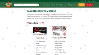 PAssion Card Promotions - Giant