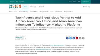 TapInfluence and Blogalicious Partner to Add African-American ...