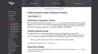 Getting Started Guide Publishers Android - Tapjoy Developers