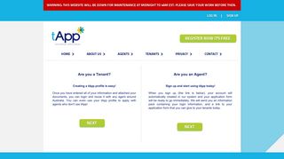 Sign up - tApp Electronic Application
