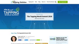 The Tapping World Summit 2018 - The Tapping Solution