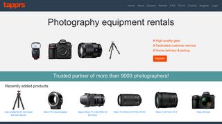 Tapprs | Camera and lens rentals in Bangalore