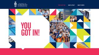 You Got In - UTSC - University of Toronto