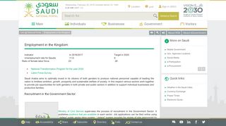 Saudi - National Portal - Employment in the Kingdom