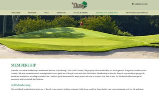 Membership - Tara Golf & Country Club