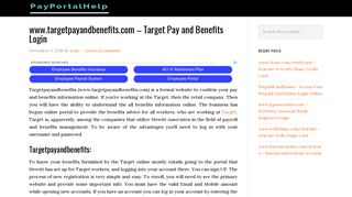 www.targetpayandbenefits.com – Target Pay and Benefits Login ...