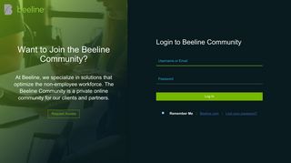 Beeline Community Login Portal