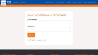 Sign in - TARGETcareers