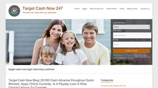 target cash now login returning customer Archives - Target Cash Now ...