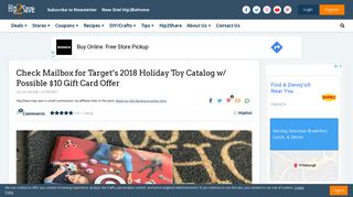 Check Mailbox for Target's 2018 Holiday Toy Catalog w/ Possible $10 ...