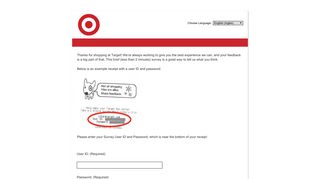 2009-2010 Fall/Winter Survey Sweepstakes - Target