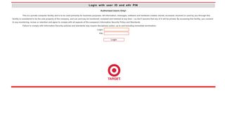 Target Corporation Login Page