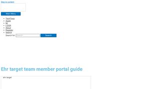 Ehr target team member portal guide to access personal information |