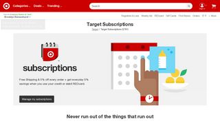 Target Subscriptions : Target