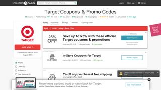 25% Off Target Coupons & Codes - February 2019 | CouponCabin