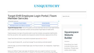 Target ehr Employee Portal Login | View My Schedule - UniqueTechy