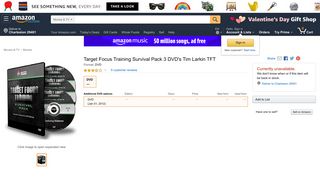 Amazon.com: Target Focus Training Survival Pack 3 DVD's Tim Larkin ...