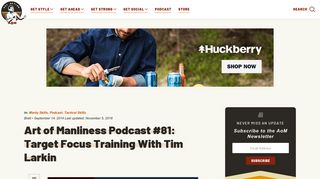 Target Focus Training With Tim Larkin - The Art of Manliness