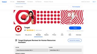 Working as a Human Resources Assistant at Target: 56 Reviews ...