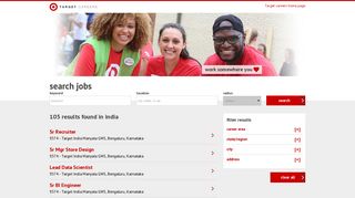 Search India Jobs at TARGET