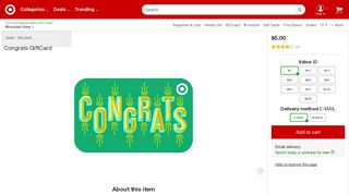 Congrats GiftCard : Target