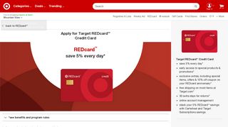 Credit Card : Target