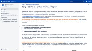 Target Solutions - Online Training Program - Personnel Services ...