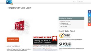 Target Credit Card - Login