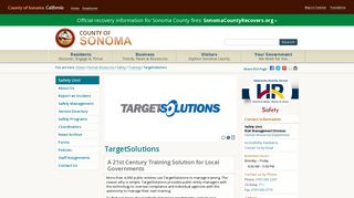 TargetSolutions - County of Sonoma, California