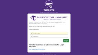 GET - Login - Tarleton State University - Cbord