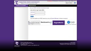 Faculty & Staff Resources - Tarleton State University