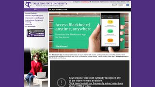 Blackboard App - Tarleton State University