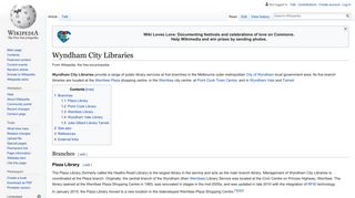 Wyndham City Libraries - Wikipedia