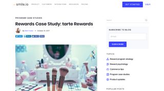 Rewards Case Study: tarte Rewards - Smile.io Blog