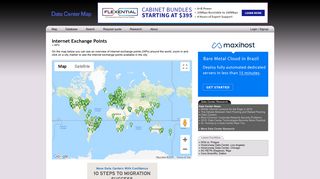 Internet Exchange Points - Data Center Map
