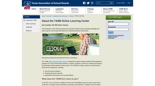 TASB Online Learning Center (OLC)