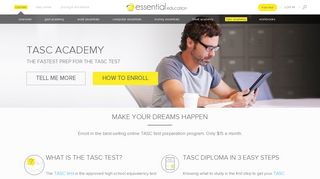 TASC Academy, the most complete online study course for the TASC test