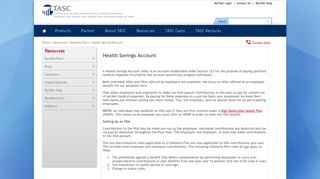 Health Savings Account - TASC