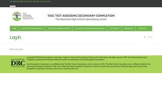Log In - TASC Test
