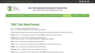 TASC Test State Portals | High School Equivalency Exam | High ...