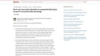 How to use task scheduler to automatically log in to my PC account ...