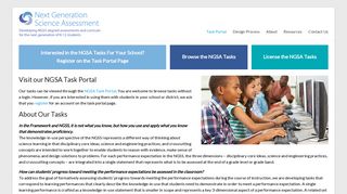 Task Portal – Next Generation Science Assessment