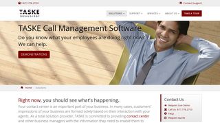 Call Management Software Solutions for Contact ... - TASKE Technology