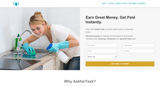 Sign up as a Tasker | Askfortask