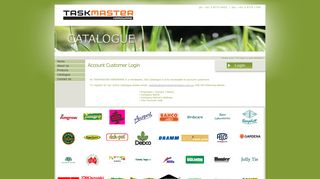 TASKMASTER | Catalogue Login Page - Taskmaster Hardware