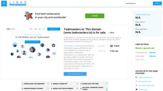 Visit Taskmasters.io - This domain (www.taskmasters.io) is for sale..