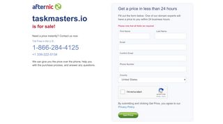 taskmasters.io is for sale! - Afternic