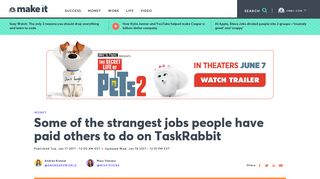 Strangest jobs people have paid others to do on TaskRabbit