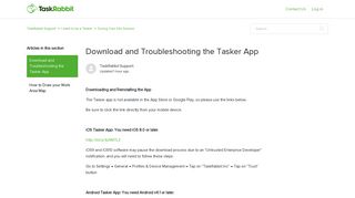 Download and Troubleshooting the Tasker App – TaskRabbit Support