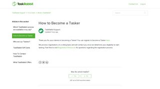 How to Become a Tasker – TaskRabbit Support